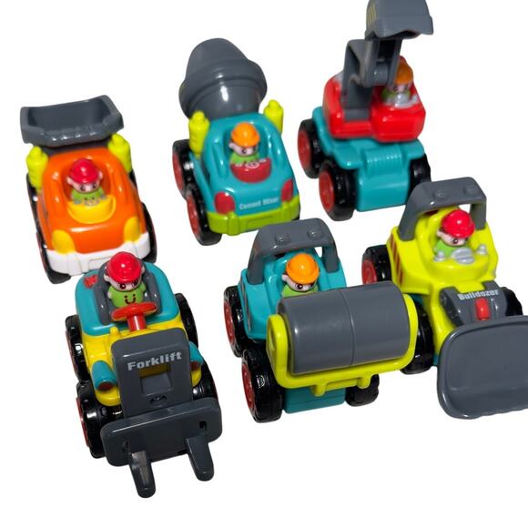 Mini Construction Vehicles Lot Of 6 Huile Toys - Picture 2 of 10